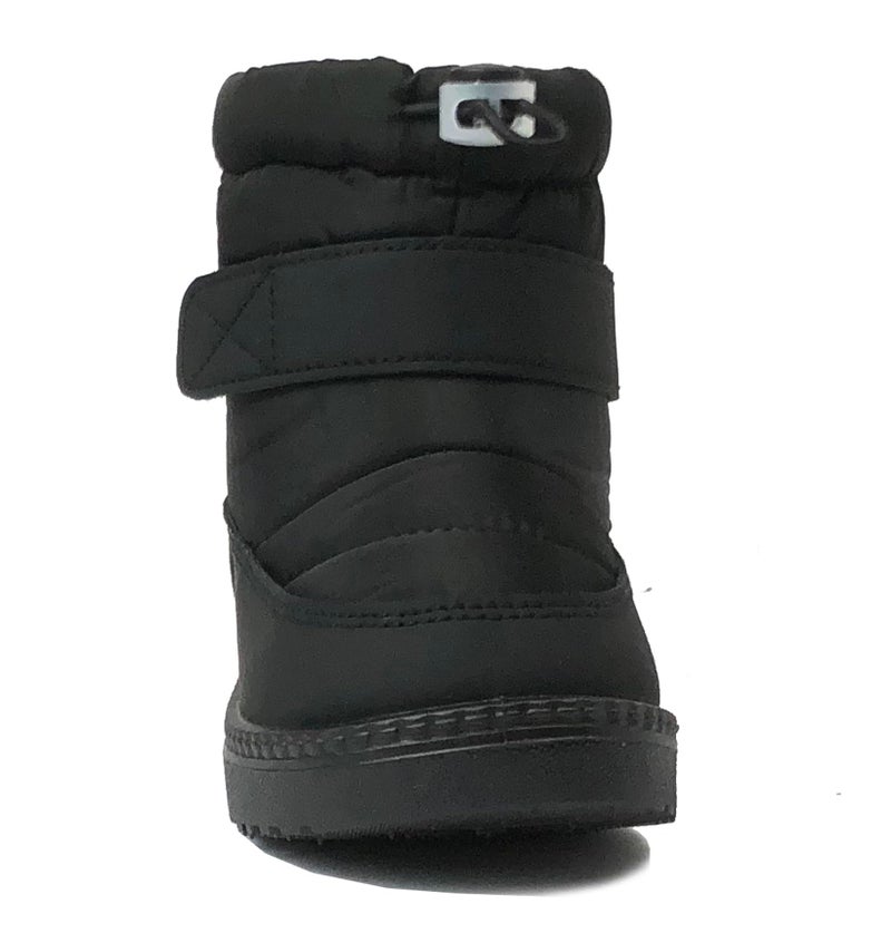 REDVOLUTION Kids Boots Unisex Nylon Snow Bootie Faux Fur Midcalf Outdoor Boot (350black, small kid 11) - Image 3